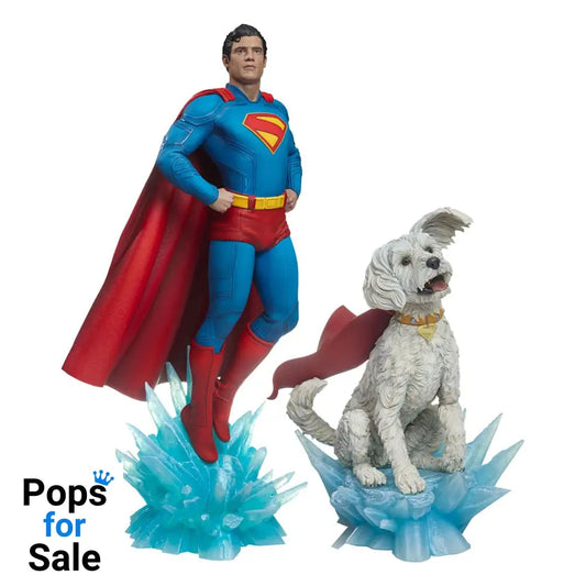 Superman (2025) Premium Format Statues Superman 61 cm & Krypto 23 cm Bundle (2)