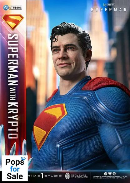 Superman (2025) Real Elite Masterline Series Statue 1/3 Superman with Krypto 95 cm