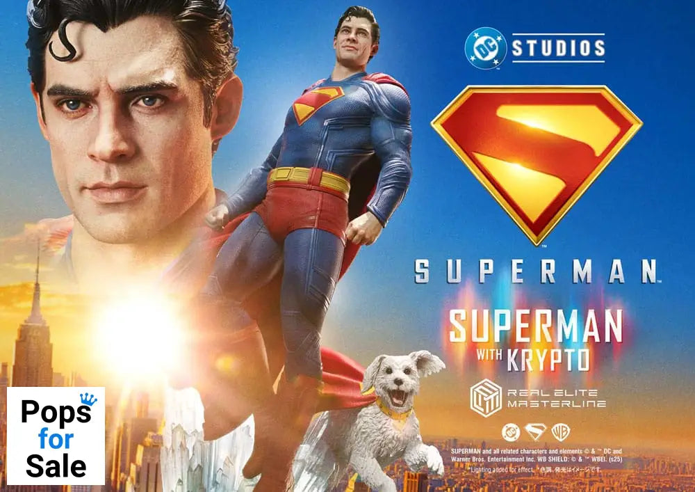 Superman (2025) Real Elite Masterline Series Statue 1/3 Superman with Krypto Bonus Version 95 cm