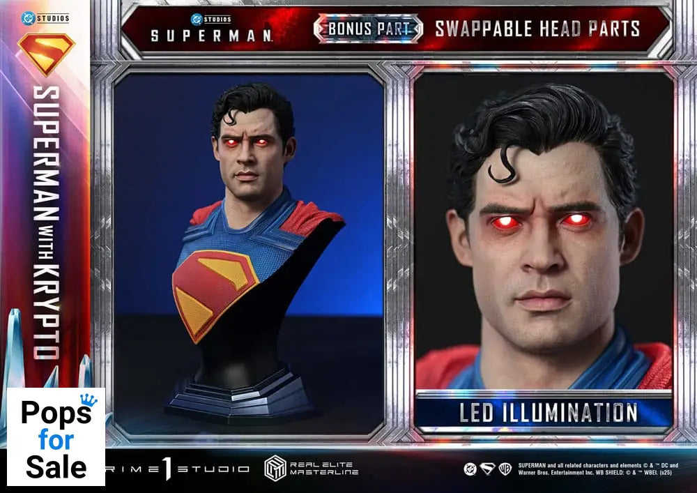 Superman (2025) Real Elite Masterline Series Statue 1/3 Superman with Krypto Bonus Version 95 cm