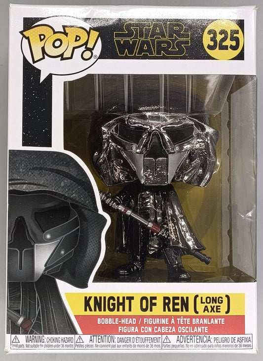 325 Knight of Ren (Long Axe- Hematite) Chrome Star Wars - Funko POP - Box Damaged