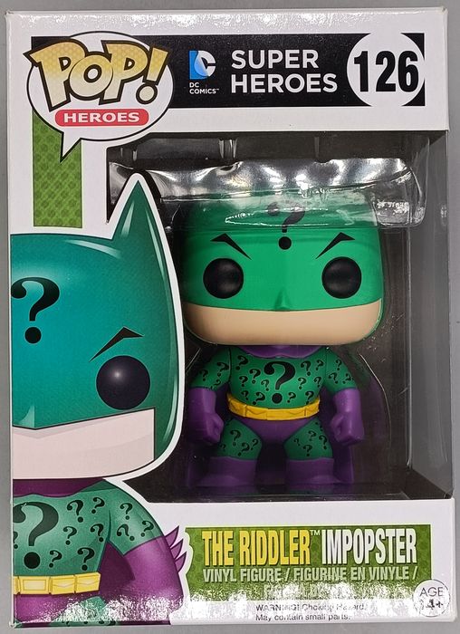 #126 The Riddler Imster - Heroes - DC Super Heroes Box Damaged Funko POP