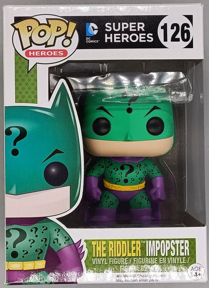 #126 The Riddler Imster - Heroes - DC Super Heroes Box Damaged Funko POP