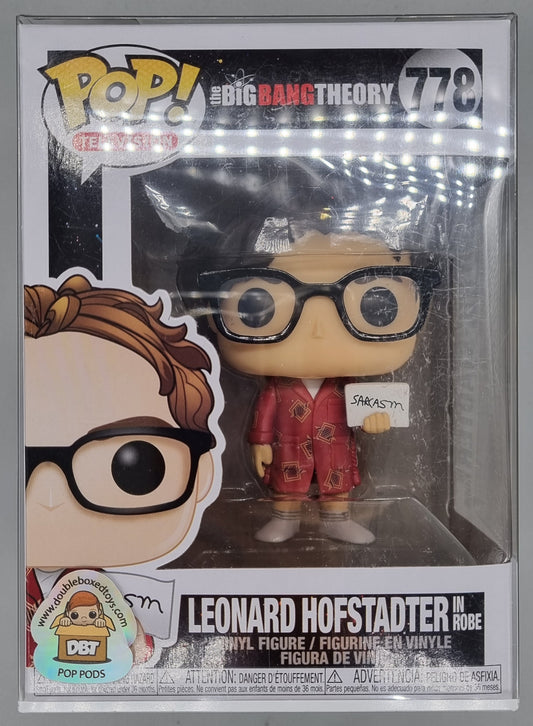 778 Leonard Hofstadter (in Robe) - Big Bang Theory Funko POP - Brand New