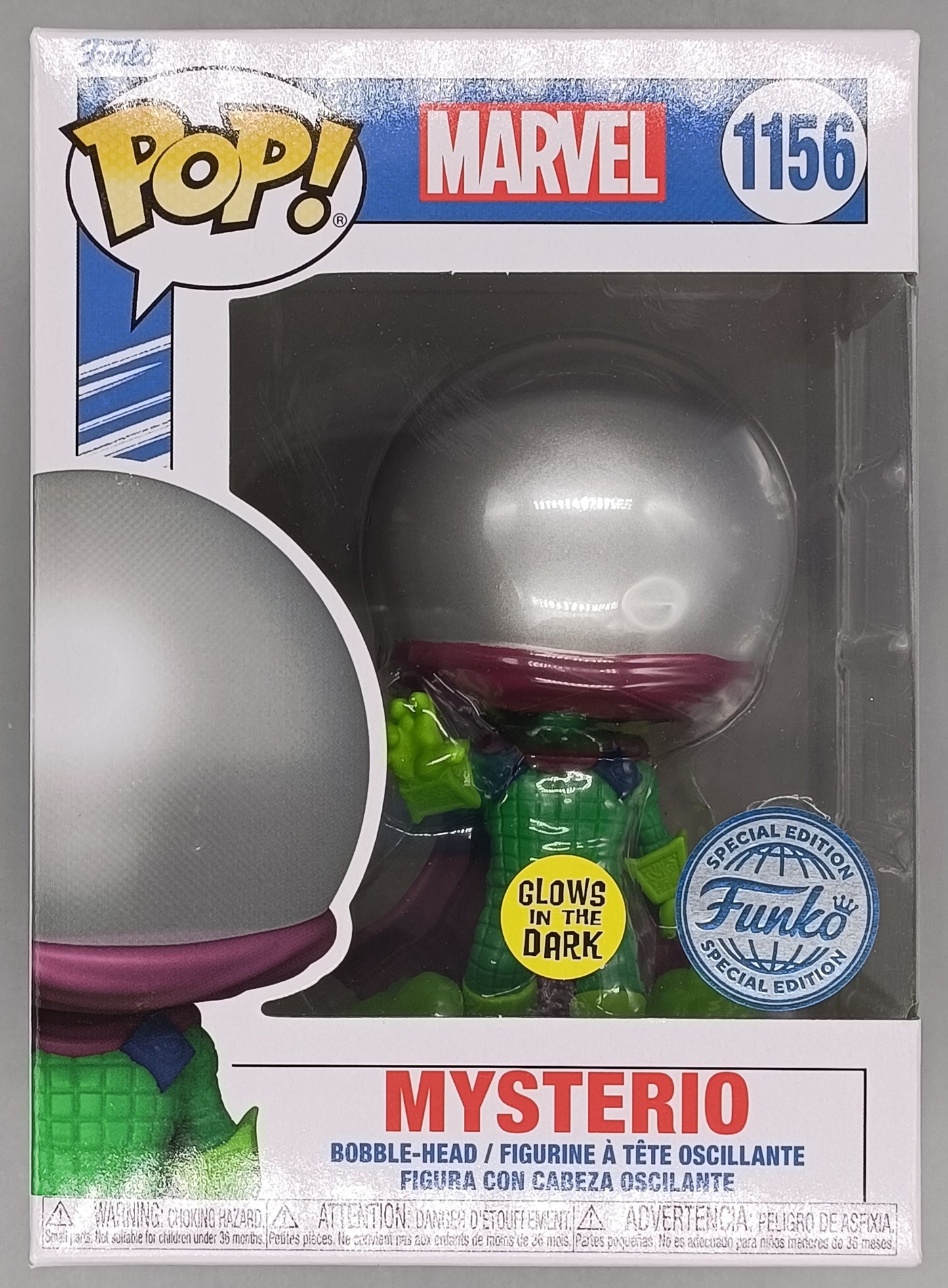 1156 Mysterio Glow Marvel Funko POP - Brand New