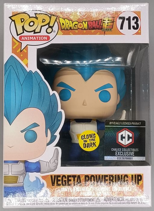 #713 Vegeta (Powering Up) - Glow - Dragon Ball Funko POP