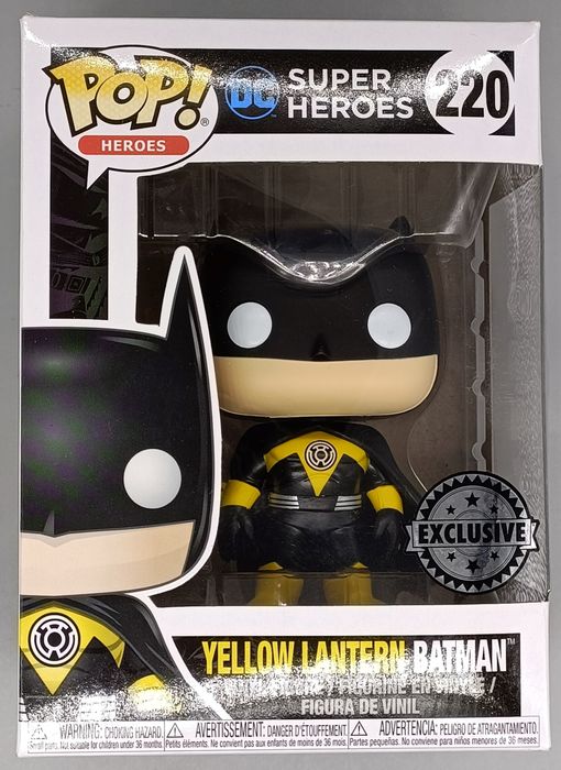 #220 Yellow Lantern Batman - DC Super Heroes - Box Damaged Funko POP