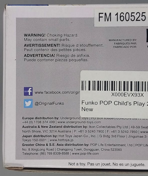 #56 Chucky - Horror - Child's Play 2 - Box Damaged Funko POP