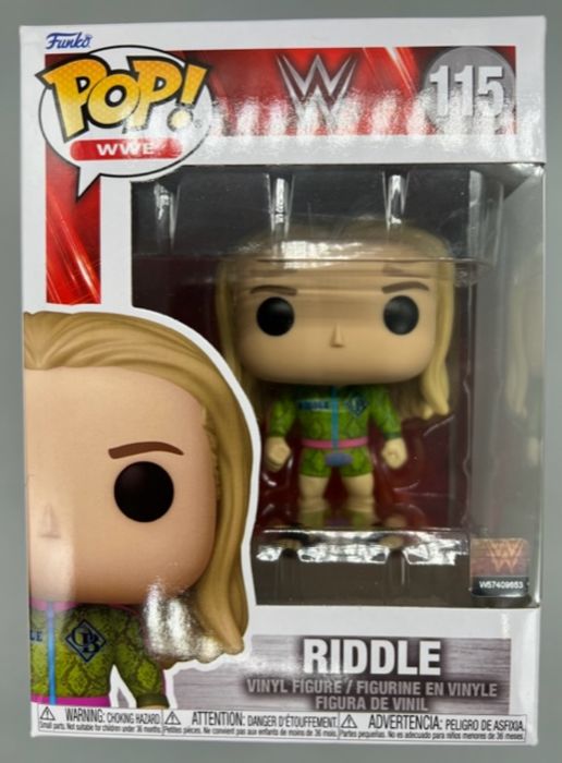 #115 Riddle - WWE  - Box Damaged Funko POP