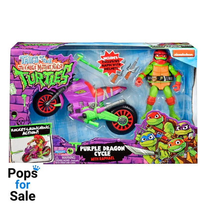 Tales of the Teenage Mutant Ninja Turtles Action Figure with Vehicle Raphael & Purple Dragon 12 cm