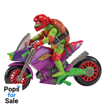 Tales of the Teenage Mutant Ninja Turtles Action Figure with Vehicle Raphael & Purple Dragon 12 cm