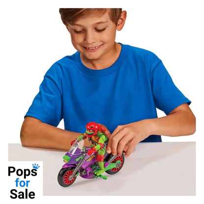 Tales of the Teenage Mutant Ninja Turtles Action Figure with Vehicle Raphael & Purple Dragon 12 cm Action figures