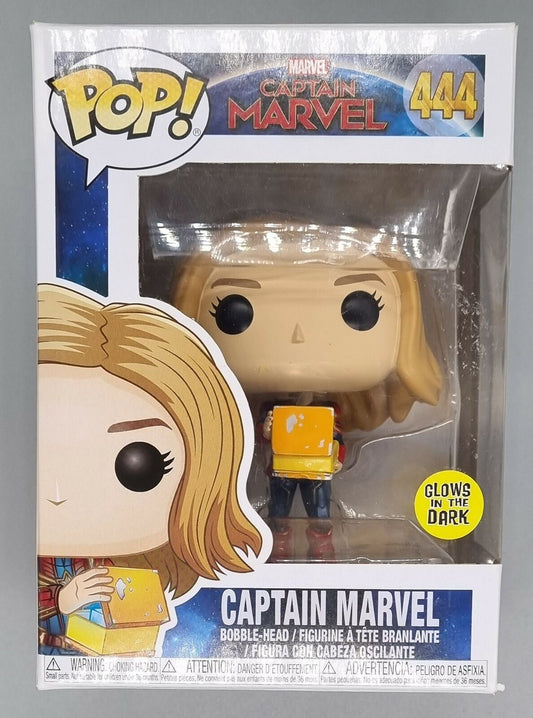 #444 Captain Marvel (w/ Tesseract) - Glow - Marvel Funko POP