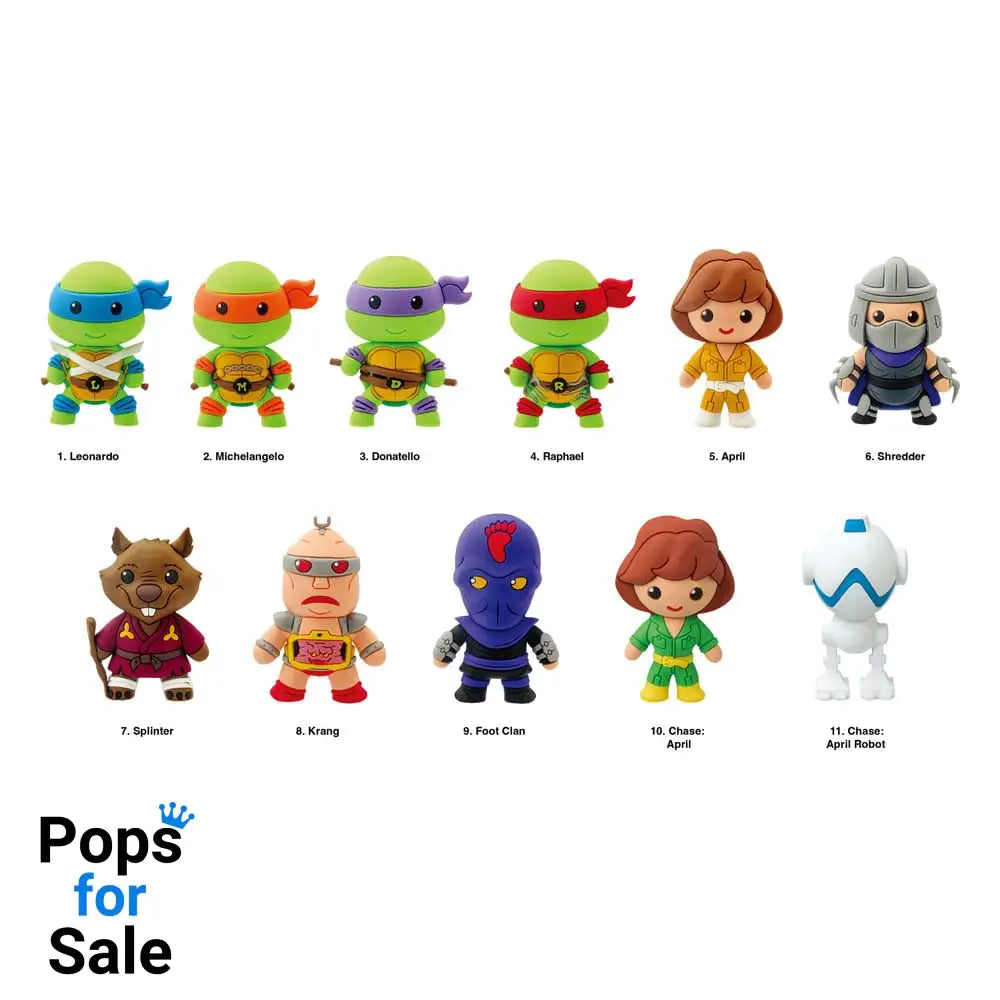 Teenage Mutant Ninja Turtles 3D PVC Bag Clips Series 1 Display (24)