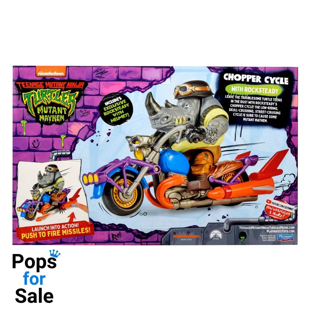 Teenage Mutant Ninja Turtles Action Figure Chopper mit Rocksteady