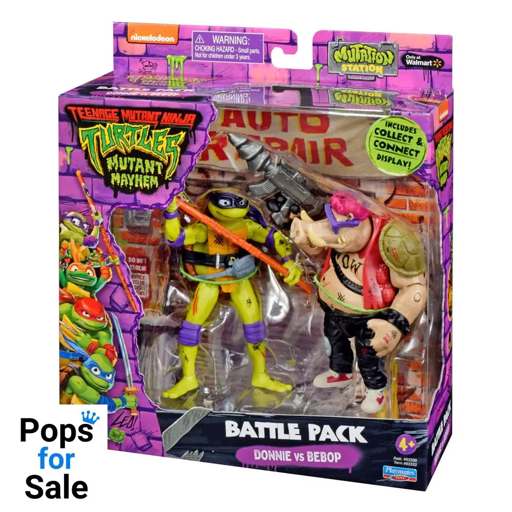 Teenage Mutant Ninja Turtles Action Figures Donatello vs. Bebop 11 cm