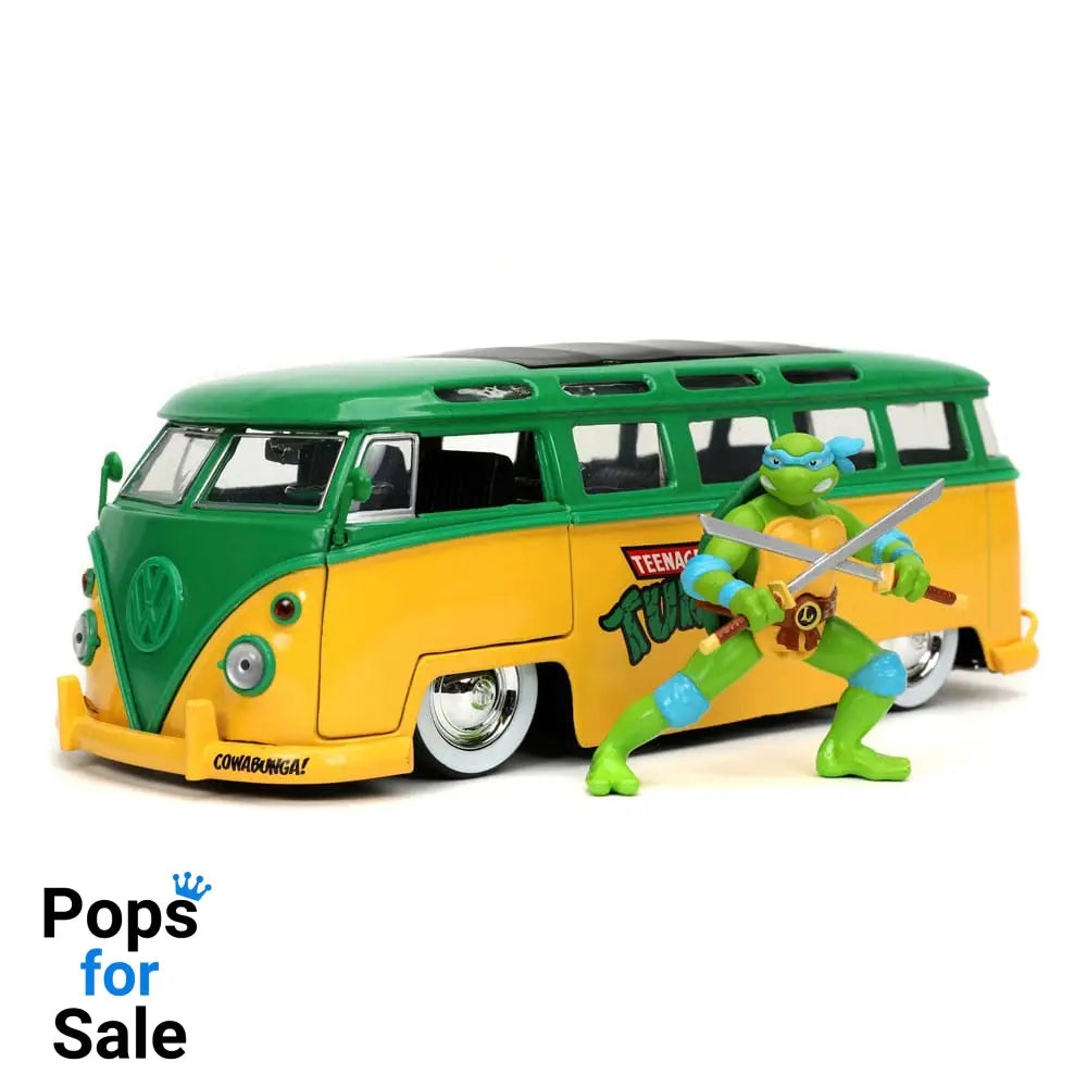 Teenage Mutant Ninja Turtles Diecast Model 1/24 1962 VW Bus Leonardo