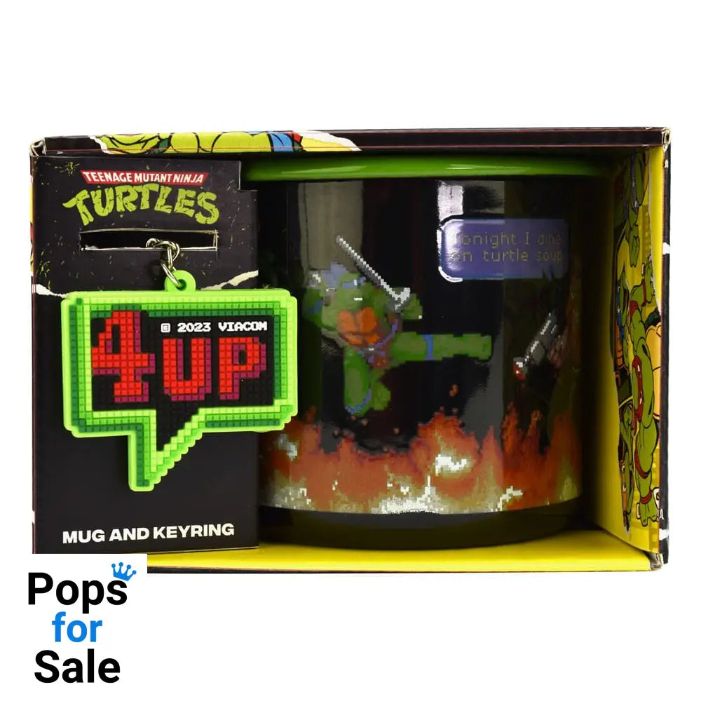 Teenage Mutant Ninja Turtles Enamel Mug and Keychain Set