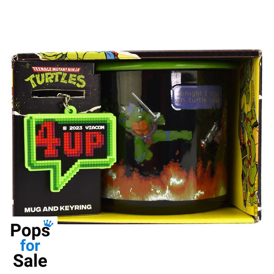 Teenage Mutant Ninja Turtles Enamel Mug and Keychain Set