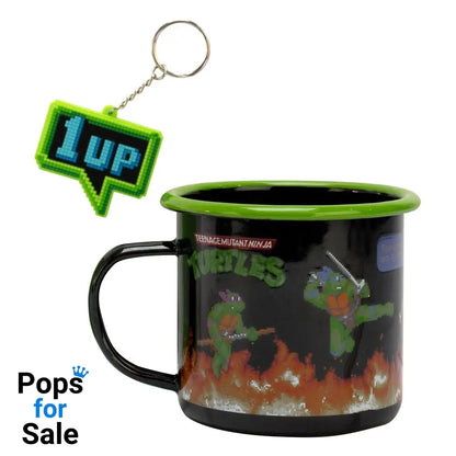 Teenage Mutant Ninja Turtles Enamel Mug and Keychain Set