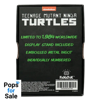 Teenage Mutant Ninja Turtles Ingot 40th Anniversary Green Limited Edition