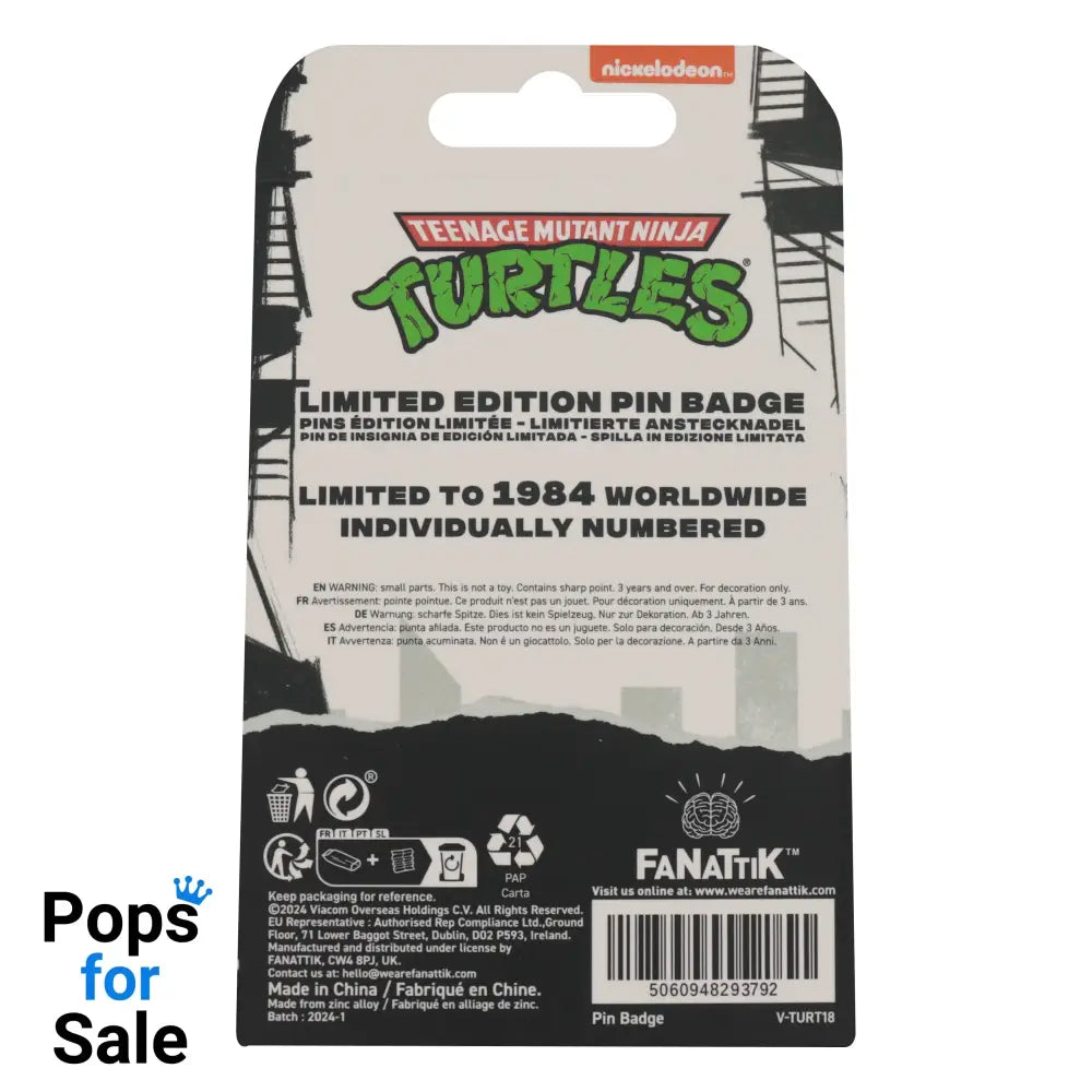 Teenage Mutant Ninja Turtles Limited Edition 40th Anniversary Pin Badge Pin Badge