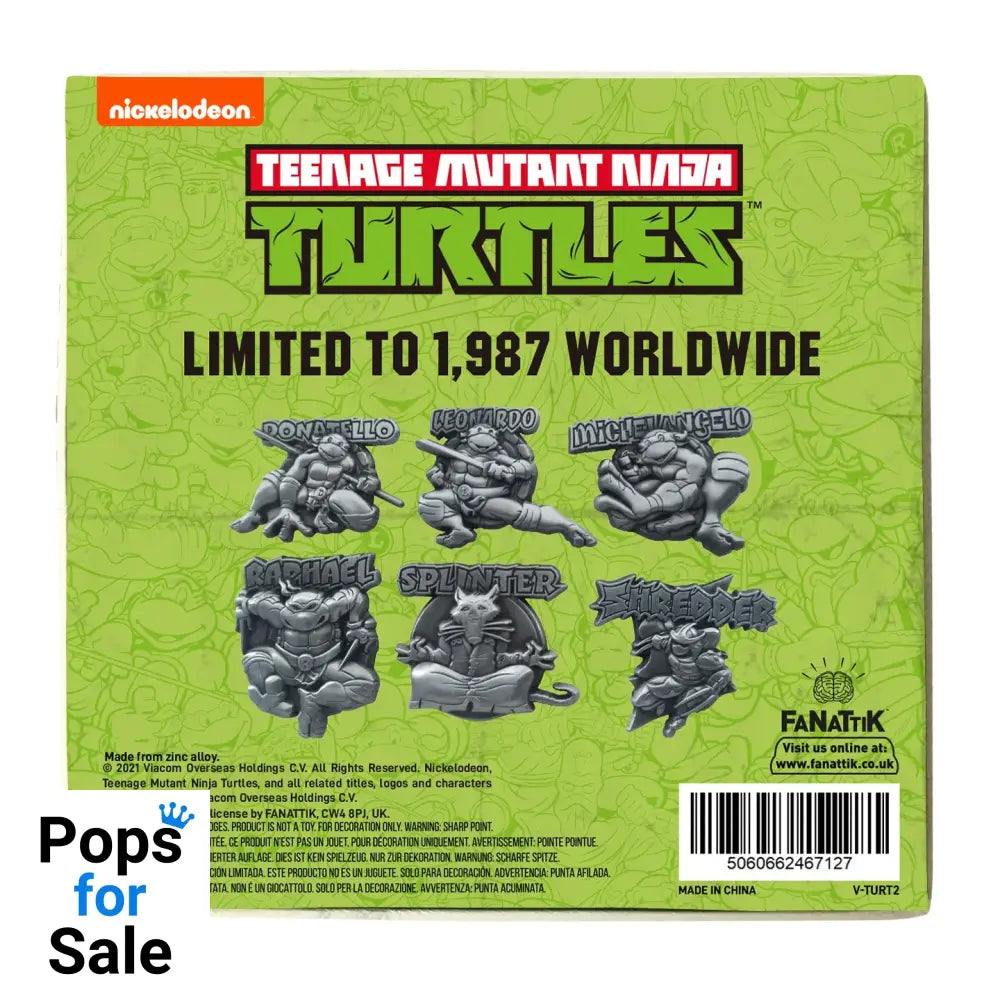 Teenage Mutant Ninja Turtles Limited Edition Set of 6 Pin Badges 6 Pack of Pins