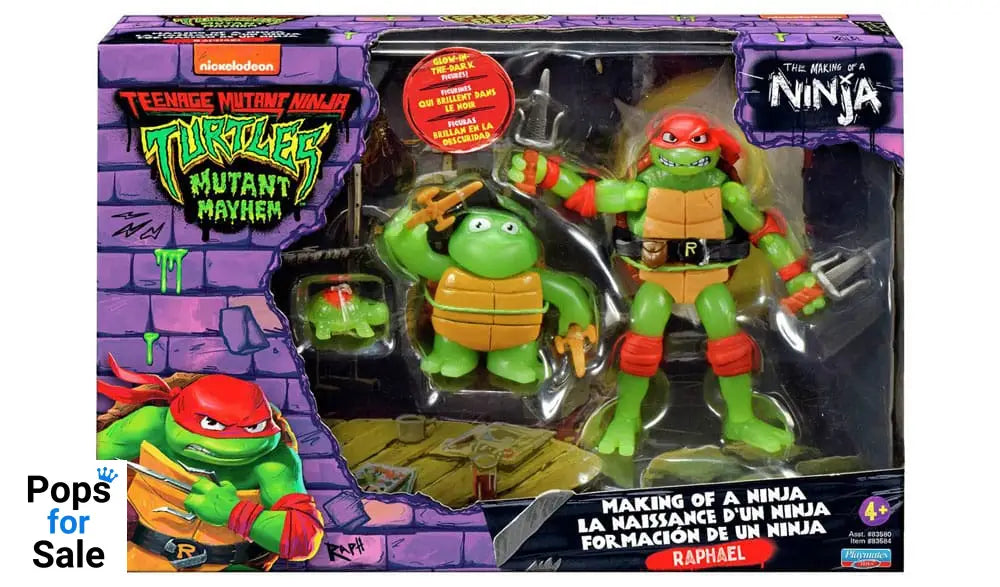Teenage Mutant Ninja Turtles: Mutant Mayhem Action Figure 3-Pack Raphael Evolution 10 cm