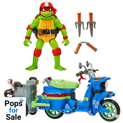 Teenage Mutant Ninja Turtles: Mutant Mayhem Action Figure Raphael & Scooter with Sidecar 11 cm