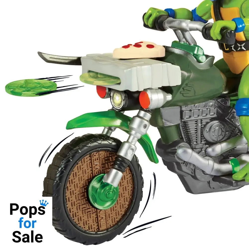 Teenage Mutant Ninja Turtles: Mutant Mayhem Drive N Kick Action Figure Leonardo & Motorcycle 11 cm Action figures