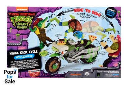 Teenage Mutant Ninja Turtles: Mutant Mayhem Drive N Kick Action Figure Leonardo & Motorcycle 11 cm