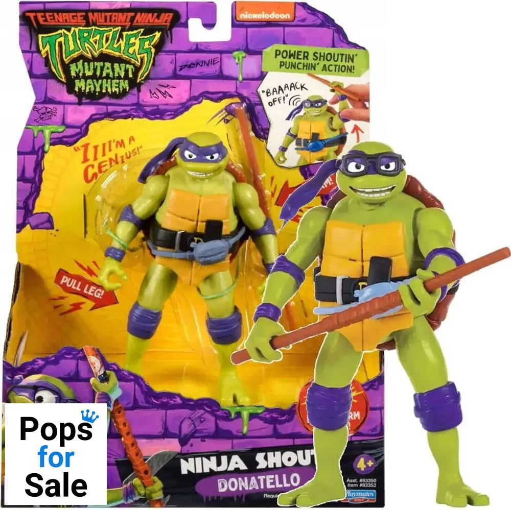 Teenage Mutant Ninja Turtles: Mutant Mayhem Ninja Shouts Action Figure Donatello 14 cm