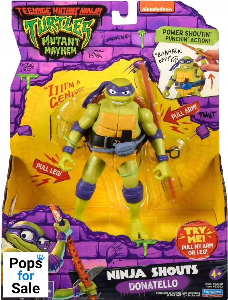 Teenage Mutant Ninja Turtles: Mutant Mayhem Ninja Shouts Action Figure Donatello 14 cm