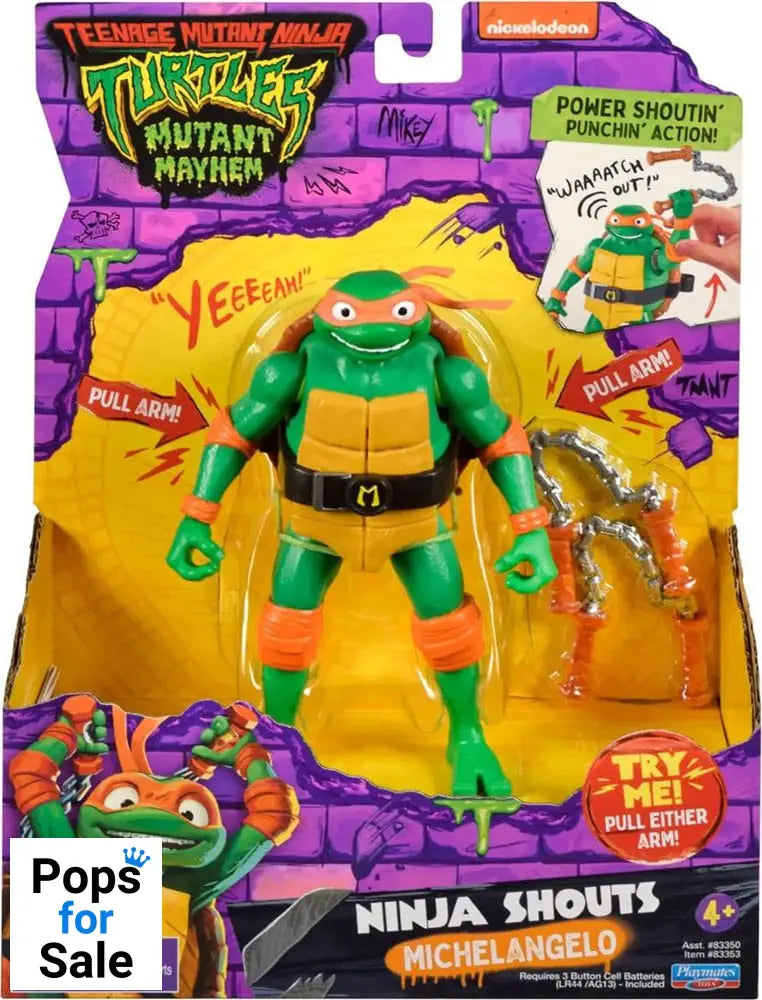 Teenage Mutant Ninja Turtles: Mutant Mayhem Ninja Shouts Action Figure Michelangelo 14 cm