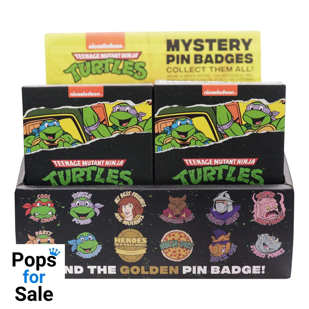 Teenage Mutant Ninja Turtles Mystery Pin Badge CDU Containing 12 Blind Boxes