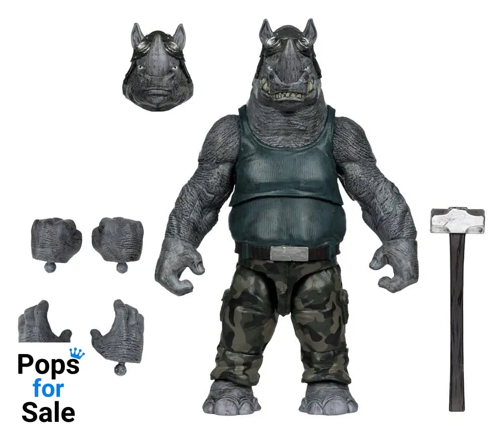Teenage Mutant Ninja Turtles Page Punchers Action Figure Rocksteady 17 cm