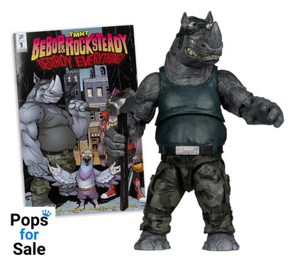 Teenage Mutant Ninja Turtles Page Punchers Action Figure Rocksteady 17 cm