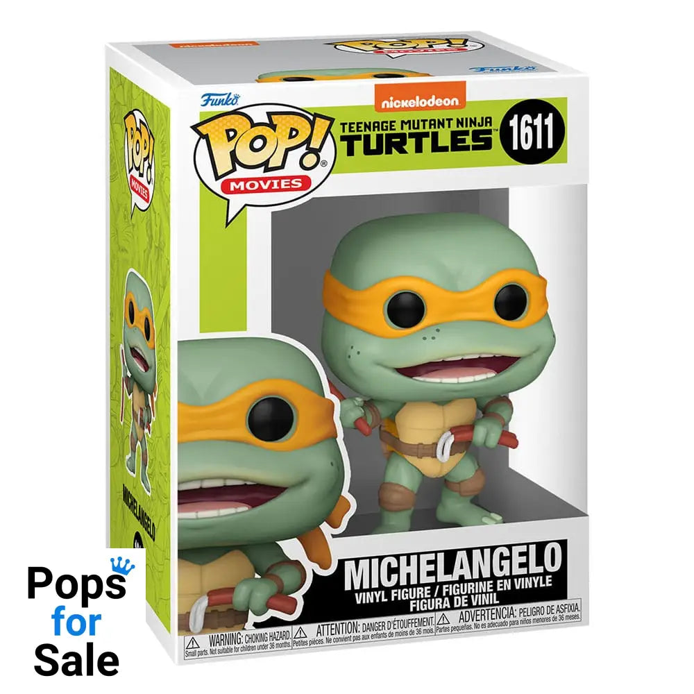 Teenage Mutant Ninja Turtles POP! Movies Vinyl Figure Michelangelo Sausage Link Nunchucks 9 cm