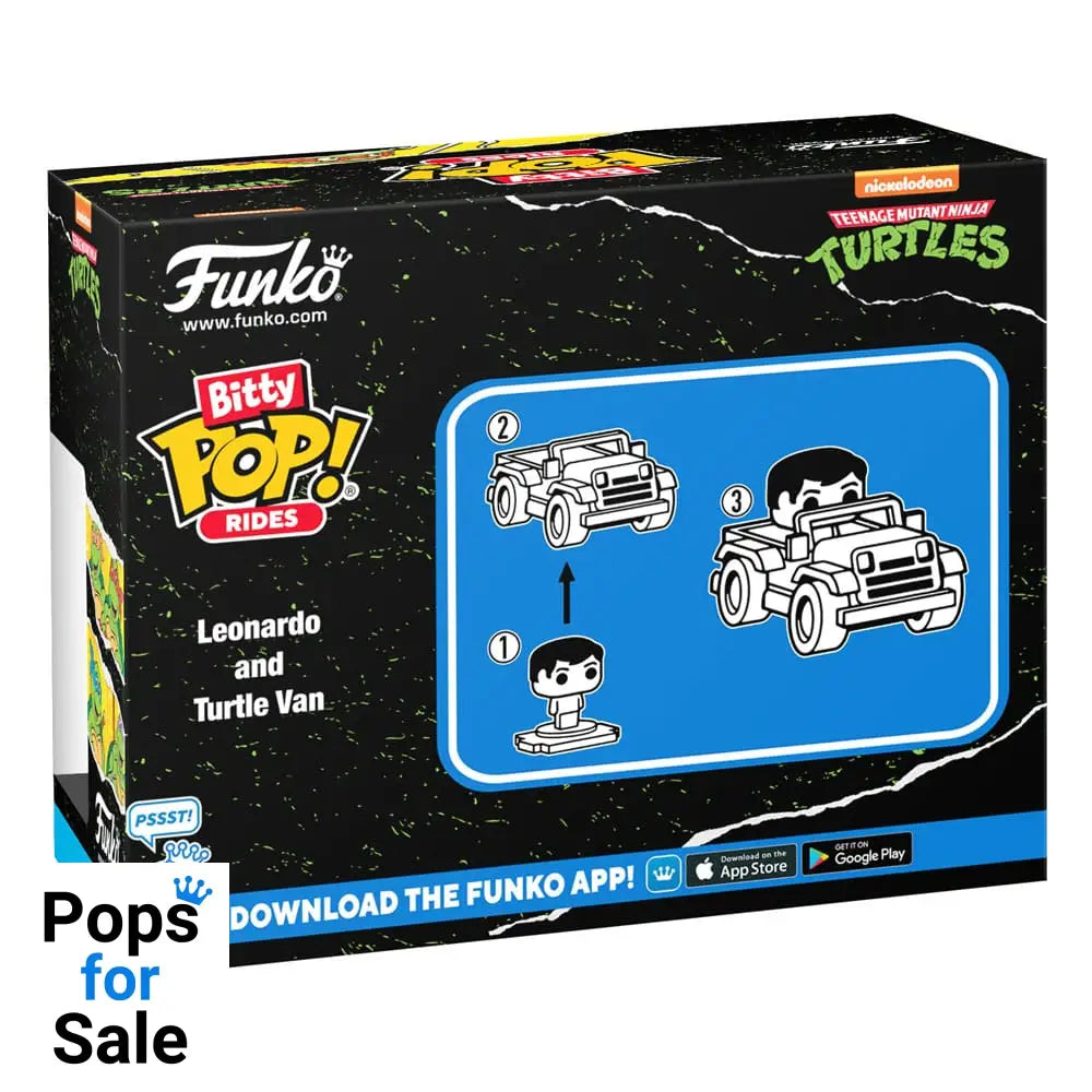Teenage Mutant Ninja Turtles POP! Rides Vinyl Figure Leonardo w/Van 2,5 cm