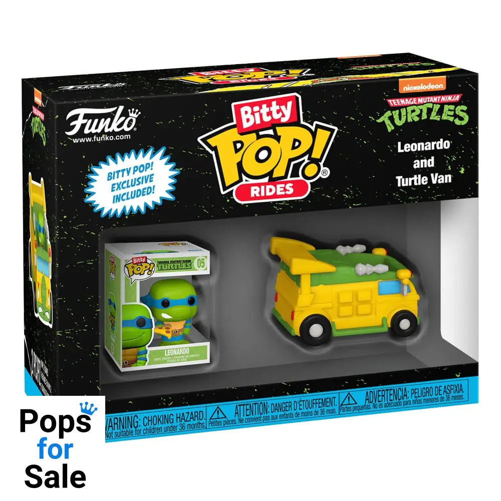 Teenage Mutant Ninja Turtles POP! Rides Vinyl Figure Leonardo w/Van 2,5 cm POP! Figures