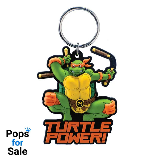 Teenage Mutant Ninja Turtles Soft Touch PVC Bag Clip Michelangelo Keyrings