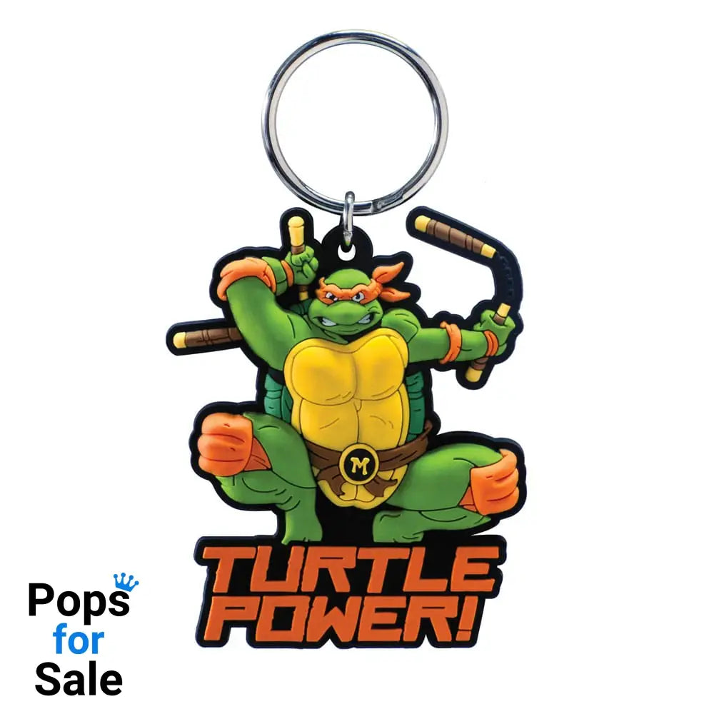 Teenage Mutant Ninja Turtles Soft Touch PVC Bag Clip Michelangelo Keyrings