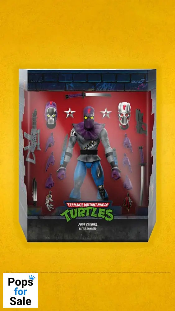 Teenage Mutant Ninja Turtles Ultimates Action Figure Foot Soldier (Battle  Damaged) 18 cm