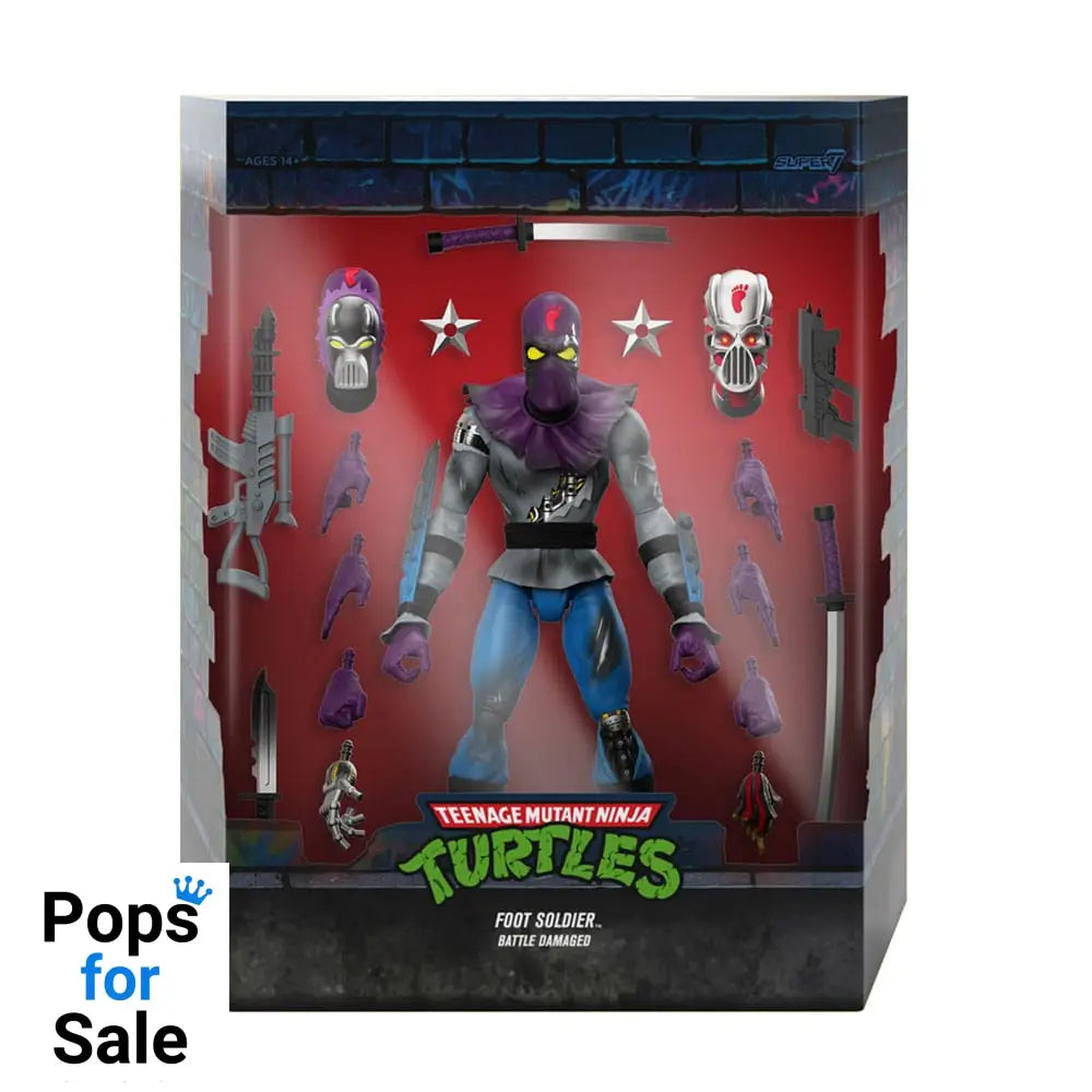Teenage Mutant Ninja Turtles Ultimates Action Figure Foot Soldier (Battle  Damaged) 18 cm