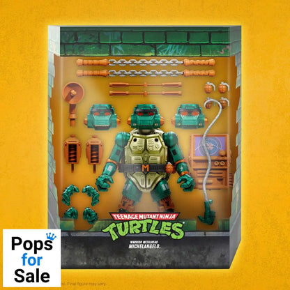 Teenage Mutant Ninja Turtles Ultimates Action Figure Warrior Metalhead Michelangelo 18 cm Action figures