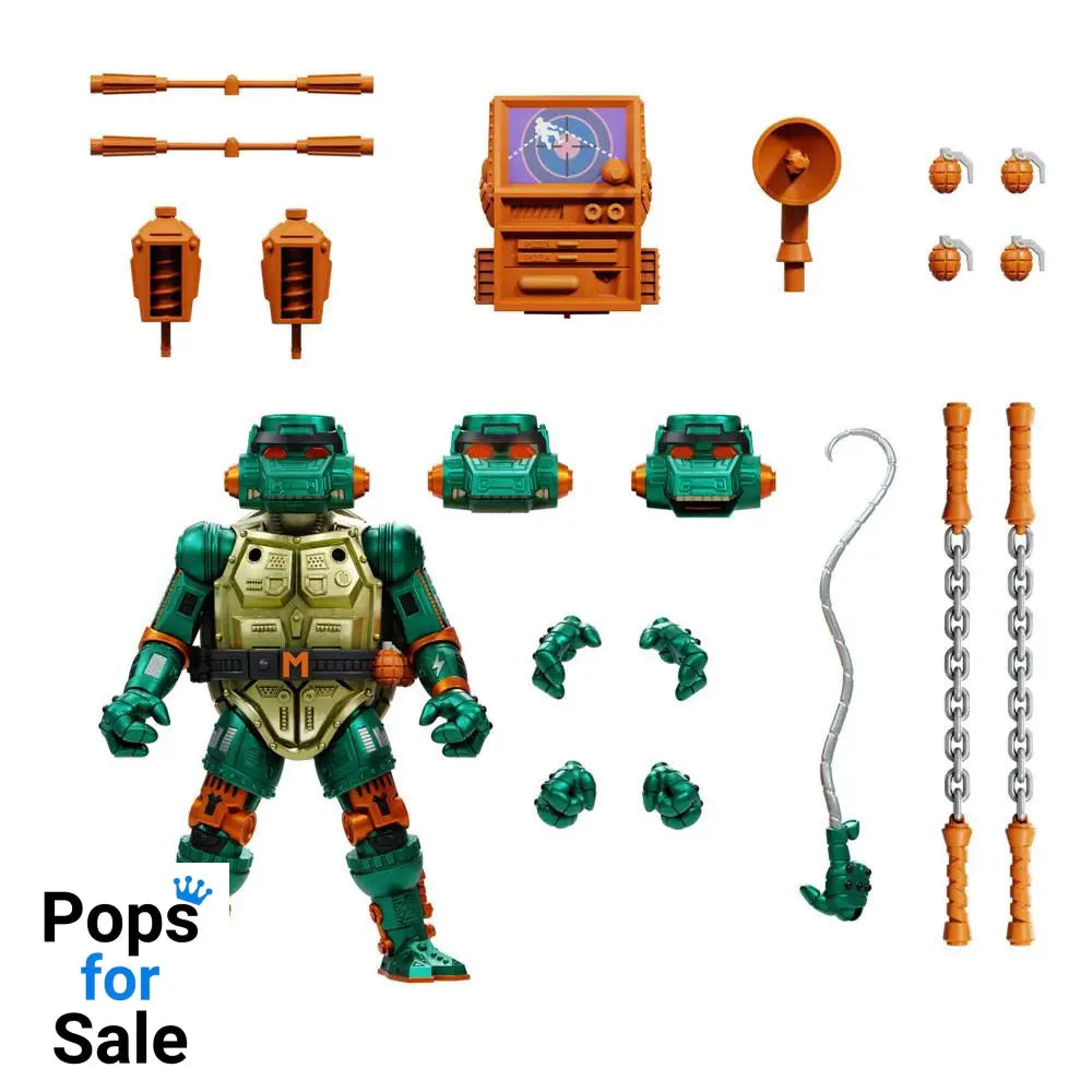 Teenage Mutant Ninja Turtles Ultimates Action Figure Warrior Metalhead Michelangelo 18 cm
