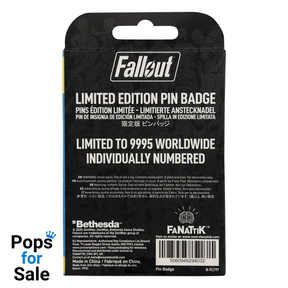 Fallout Pin Badge Charisma Boy Limited Edition