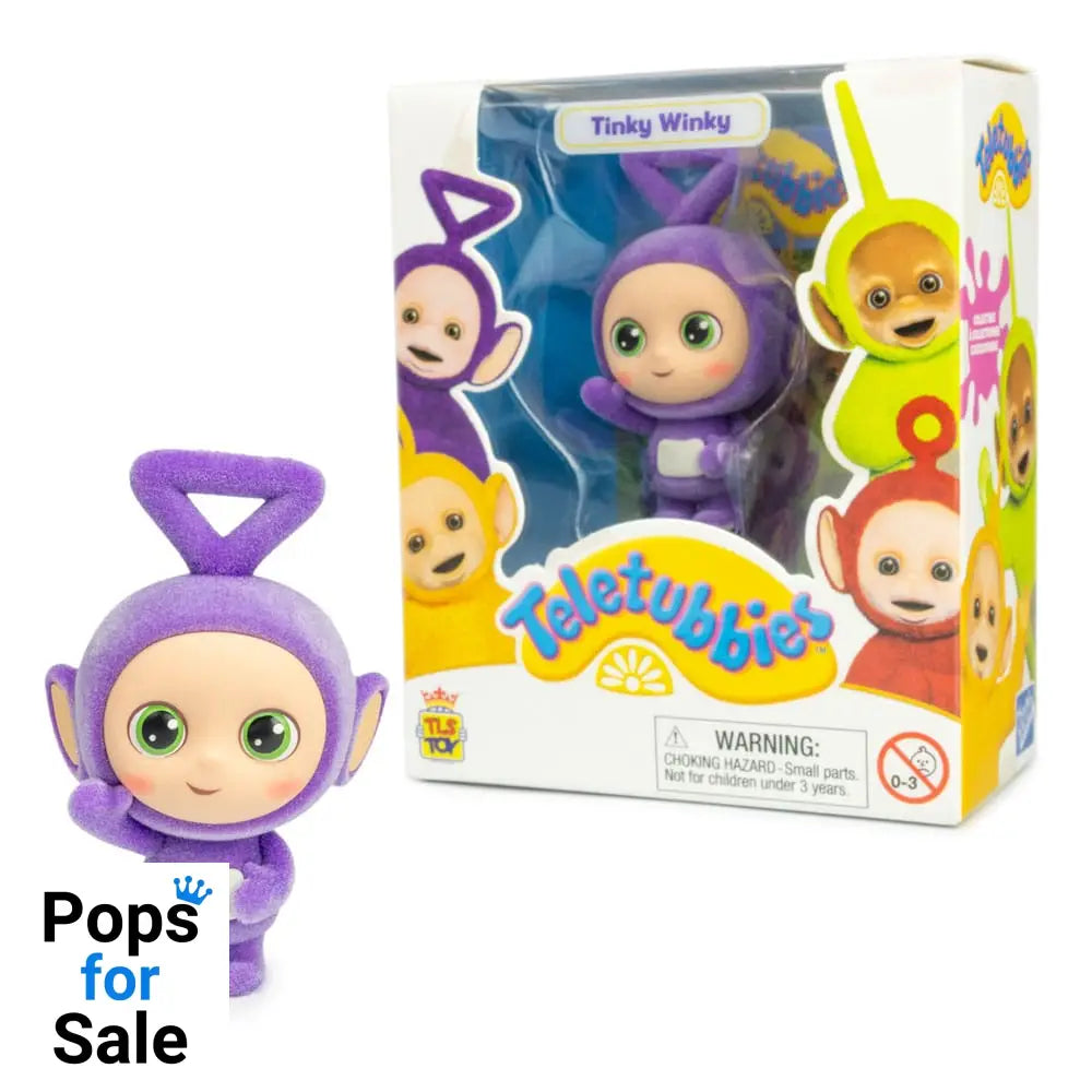 Teletubbies Cheebee Mini figure Tinky Winky Flocked 6 cm