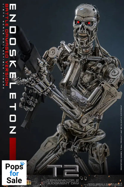 Terminator 2: Judgment Day Movie Masterpiece Die-cast Action Figure 1/6 Endoskeleton (Battle Damaged Version) 31 cm