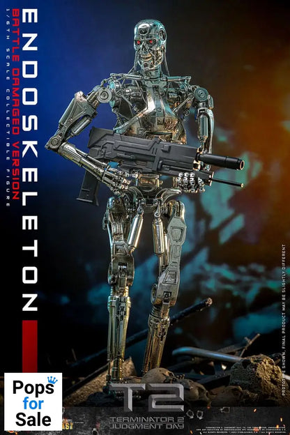 Terminator 2: Judgment Day Movie Masterpiece Die-cast  Action Figure 1/6 Endoskeleton (Battle Damaged Version) 31 cm